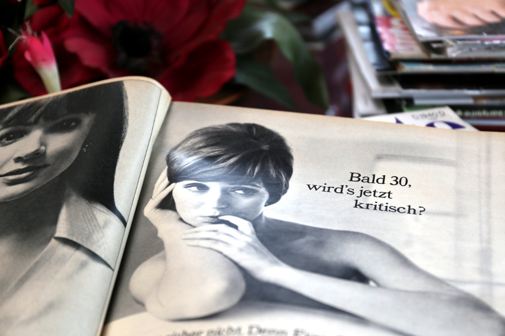 Anzeige in Modezeitschrift 60er oder 70er Jahre
