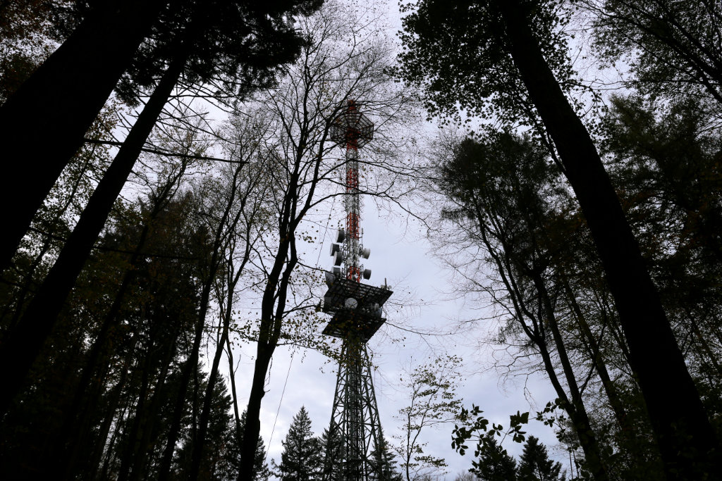 Sendeturm Krehberg, Stahlfachwerkturm