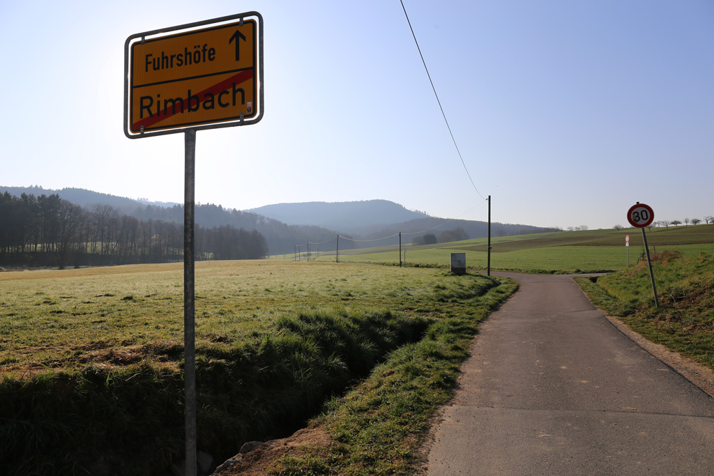rimbachblog: Ortsausgang Rimbach Richtung Tränke